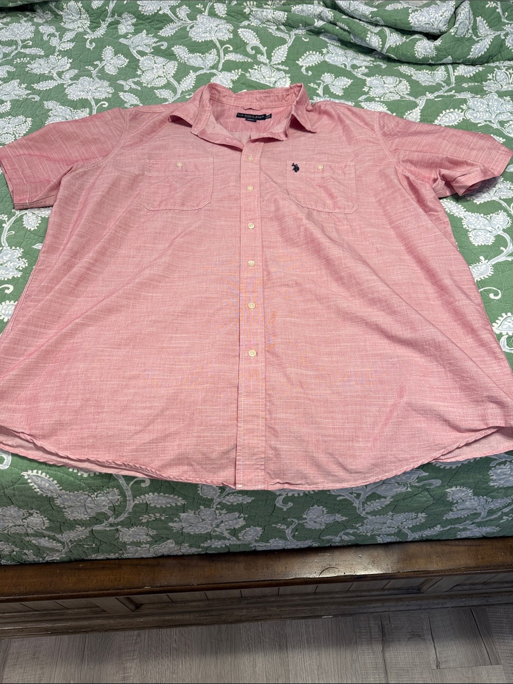 Polo by Ralph Lauren Short-Sleeve Button-Down Shirt in Pink